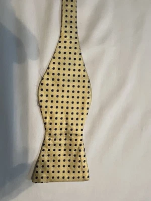 Галстук-бабочка IZOD 100% шелк сплошное желтое золото легкий галстук регулируемый красивый галстук-бабочка - Изображение 1 из 3