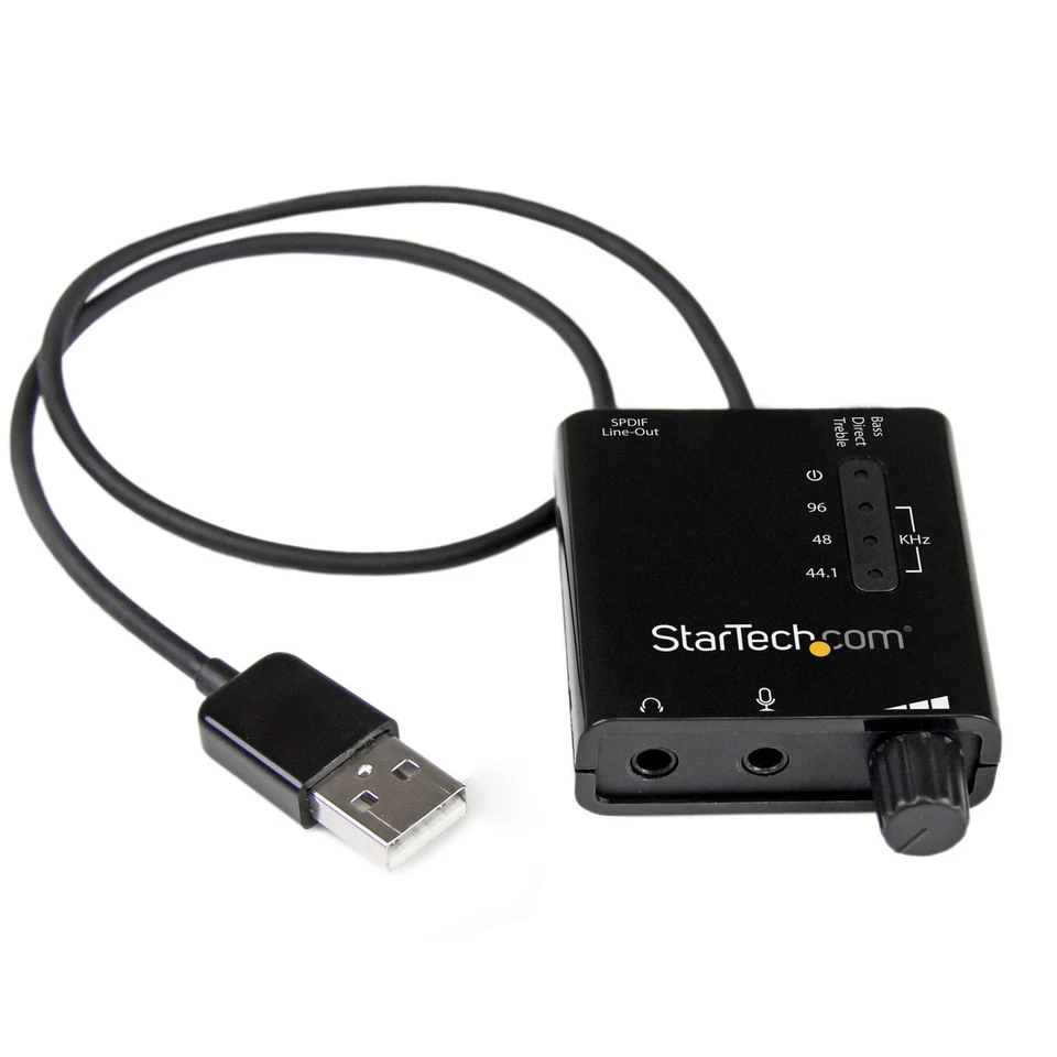 StarTech.com USB Stereo Audio Adaptor External Sound Card with SPDIF Digital Aud - Image 1 of 1