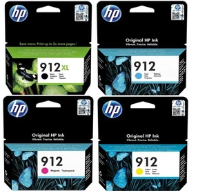 Original HP 912XL 912 Tinte Multipack schwarz cyan magenta gelb 4 Stück - Bild 1 von 1