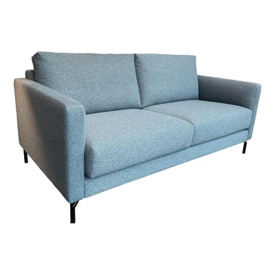 Violetta Sofa Tino Bezug Stoff Gavarni Blau Grau Mit Taschenfederkern - Bild 1 von 4