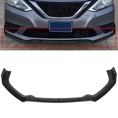 For 2019-2021 Nissan Altima Painted Black Front Lips Bumper Protector Foto 1 de 4