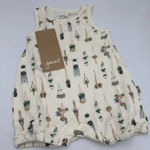 Goumi Pagliaccetto Bambini Cambio Rapido Pezzo Unico Taglia 0-3 Mesi Bambù Macramè NUOVO - Foto 1 di 11