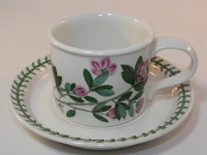 Portmeirion Jardín Botánico 2 5/8" Tambor Taza y Platillo Rododendro Años 70 En muy buena condición - Imagen 1 de 8