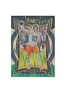 Bo Nix RC 2024 Panini Select Black Green Shock Prizm #30 - Broncos NM/M - Picture 1 of 2