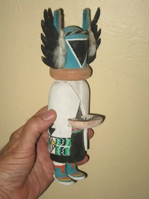 MUÑECA INDIA NATIVA AMERICANA TUMAS KACHINA KATSINA MADRE CUERVO HOPI 1960 - ¡RARA! Foto 1 de 4