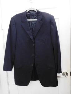 Ermenegildo Zegna Mens Black High Performance Stretch Long Sleeve Blazer Size 54 - Picture 1 of 5