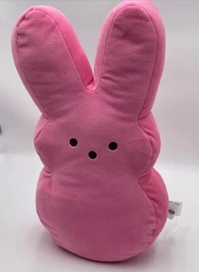 Peeps Animal Adventure Easter Pink Bunny 17” Plush Stuffed Toy Pillow - Picture 1 of 11