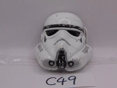 Star Wars Stormtrooper Casco Metal Color Hebilla Cinturón 3D Blanco 3 1/8" Ancho Foto 1 de 4