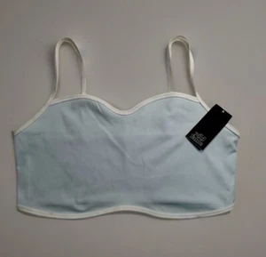 Camiseta sin mangas recortada Wild Fable Ligth azul aguamarina blanca Butter Bliss Pullover talla XXL - Imagen 1 de 7