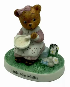Nursery Rhyme Bears Bronson Stevenson Figurine Porcelain Miss Muffet Fun - Picture 1 of 10