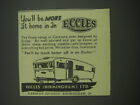1957 Eccles Caravans Advertisement