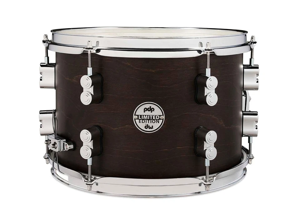 PDP 8x12 Ltd Dry Maple Snare Drum Dark Walnut Satin - Image 1 of 2