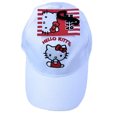Hello Kitty Women Baseball Hat Cap Embroidered Adjustable Sanrio NWT  - Image 1 of 4