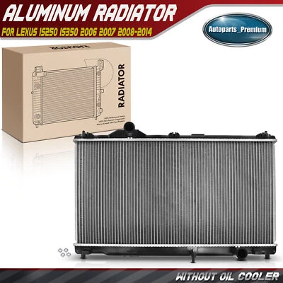 Radiador de aluminio para Lexus IS250 IS350 2006-2014 V6 2,5 L 3,5 L transmisión automática Foto 1 de 4