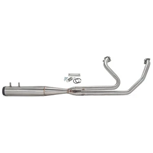Brushed 2 into 1 Full Length Exhaust Pipe for Harley Road King Touring 1995-2016 - Bild 1 von 11