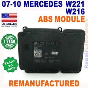 ✅ReBuilt✅ A2215455232 2007-2010 Mercedes W221 W216 ABS ESP Control Module - Picture 1 of 3