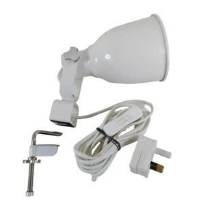 Ikea HEKTAR Clamp Only Spotlight With Bulb White With European Plug & UK Adaptor - Picture 1 of 24