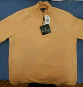 B By Brooks Brothers Boys Size 18y Peach Half Zip Sweatshirt - Picture 1 of 6
