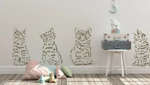 Cute Kitten Stencil Cat Animals Painting Wall Furniture Reusable Crafts Art AN20 - Picture 1 of 20