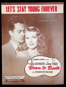 1947 Down to Earth con partituras de comedia de película de fantasía de Rita Hayworth - Imagen 1 de 3