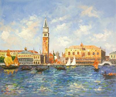 Paysage Venise D'apres Renoir Huile Sur Toile / Painting On Canvas • 261.08€