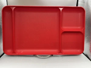 Bandejas para servir divididas Tupperware vintage #1535-1, picnic/almuerzo *Juego de 4* rojas - Imagen 1 de 4