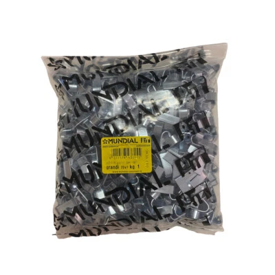 GANCI ZINCATI PER LEGATURA RETE GIUNZIONE RETI GRANDI GABBIE 1Kg MUNDIAL