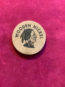 WOODEN NICKEL PONY BAR PONY MONTANA GOOD FOR ONE FREE DRINK - Picture 1 of 2
