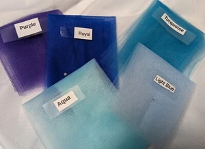 Tulle Aqua 54" wide by yard,wedding or party decorations, tutu, Free swatches. - Picture 1 of 1