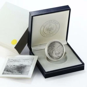 Jordan 10 dinars Abdullah II Millennium and Baptism of Jesus silver coin 2000 - Picture 1 of 4
