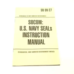 Playstation 2 ~ Socom: U.S. Navy Seals solo manual de juego original - Imagen 1 de 2