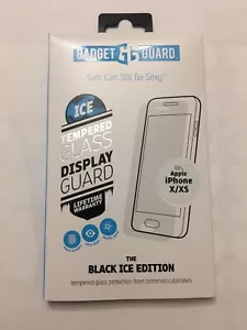 GADGET GUARD Black Ice Tempered GLASS Screen Protector for Apple iPhone X/XS - Picture 1 of 7