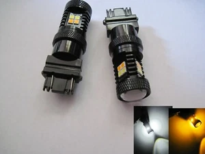 8W 3157 3057 SRCK / CK COB LEDS Dual Colors Switchback non Polarity + Resistors - Picture 1 of 9