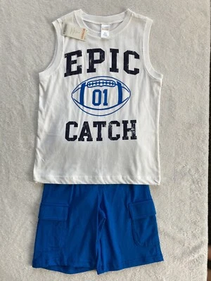 New Gymboree Boys Football Outfit Size 7 - Image 1 of 4