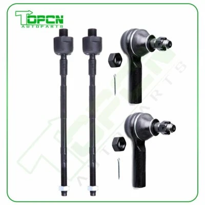 4pcs Inner Outer Tie Rods Kit For 1996-2003 2004 Infiniti QX4 Nissan Pathfinder Foto 1 de 4