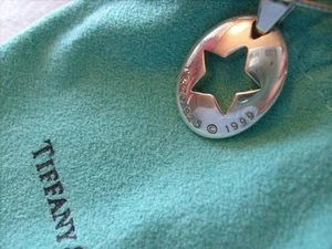 Collar de plata esterlina 1999 plantilla Tiffany & Co.Star - Imagen 1 de 8