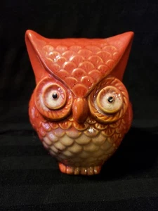 Owl Figurine Ceramic Table Top Decor Decoration Statue 4-1/4"H - Picture 1 of 5
