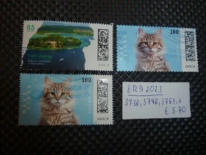 RFA 2023, Mainau, gato, Michel 3738, 3748, 3751, o - Imagen 1 de 1