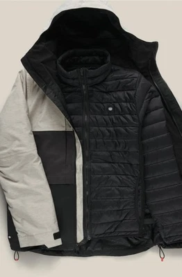 Chaqueta 686 Smarty 3 en 1 Forma Para Hombre Blanco Brezo Color Bloque Talla Mediana Nueva Con Etiquetas  Foto 1 de 4