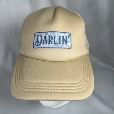 DARLIN' Classic Foam Trucker Hat Khaki Mesh Snapback - Image 1 of 4