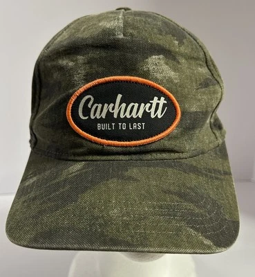 “Novo” Lona Carhartt Construída Para Durar Snapback/Chapéu Camuflado MODELO AH5214-M - Imagem 1 de 4