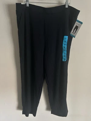 Jessica Simpson Women’s Comfort Pull-On Pant Black Plus Size 2X - Image 1 of 4