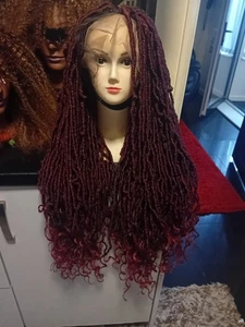 Twist Women's Full Lace Frontal Lightweight Braid Synthetic Handmade Wig - Picture 1 of 14