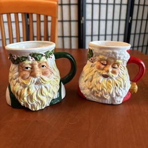 2 Possible Dreams SANTA CLAUS 1991 Tazas Verde y Rojo Navidad Taza Tazas De Colección - Imagen 1 de 14