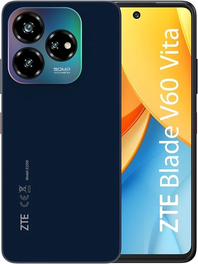 Cellulare Smartphone NUBIA ZTE Blade V60 Vita 4G 4GB + 256GB 6,6" Dark Blue BLU - Immagine 1 di 4