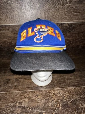 Vintage Starter St. Louis Blues Hat Cap Strapback Blue The Right Hat 90s NHL - Image 1 of 4