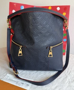 LOUIS VUITTON Tasche Marine Rouge Monogram Empreinte Leder Melie - Bild 1 von 24