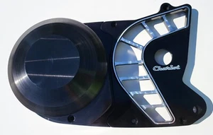 Carro Yamaha Banshee NEGRO 2 piezas cubierta de estator sin pulir diseño de escalera - Imagen 1 de 2