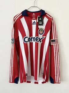 RARE BNWT Adidas Chivas USA 2009 Home Authentic Long Sleeve Jersey Size Medium - Picture 1 of 13