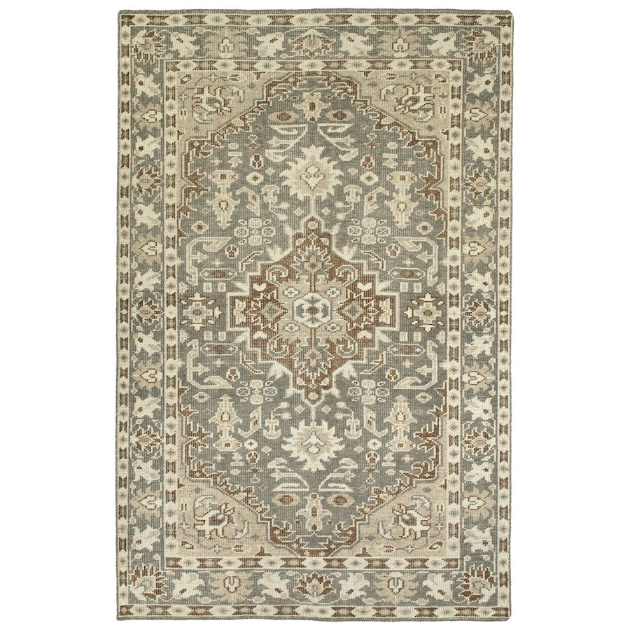 Kaleen Rugs HRA08 Herrera Area Rug, Grey, 3'x5' - HRA08-75-35 - Image 1 of 1
